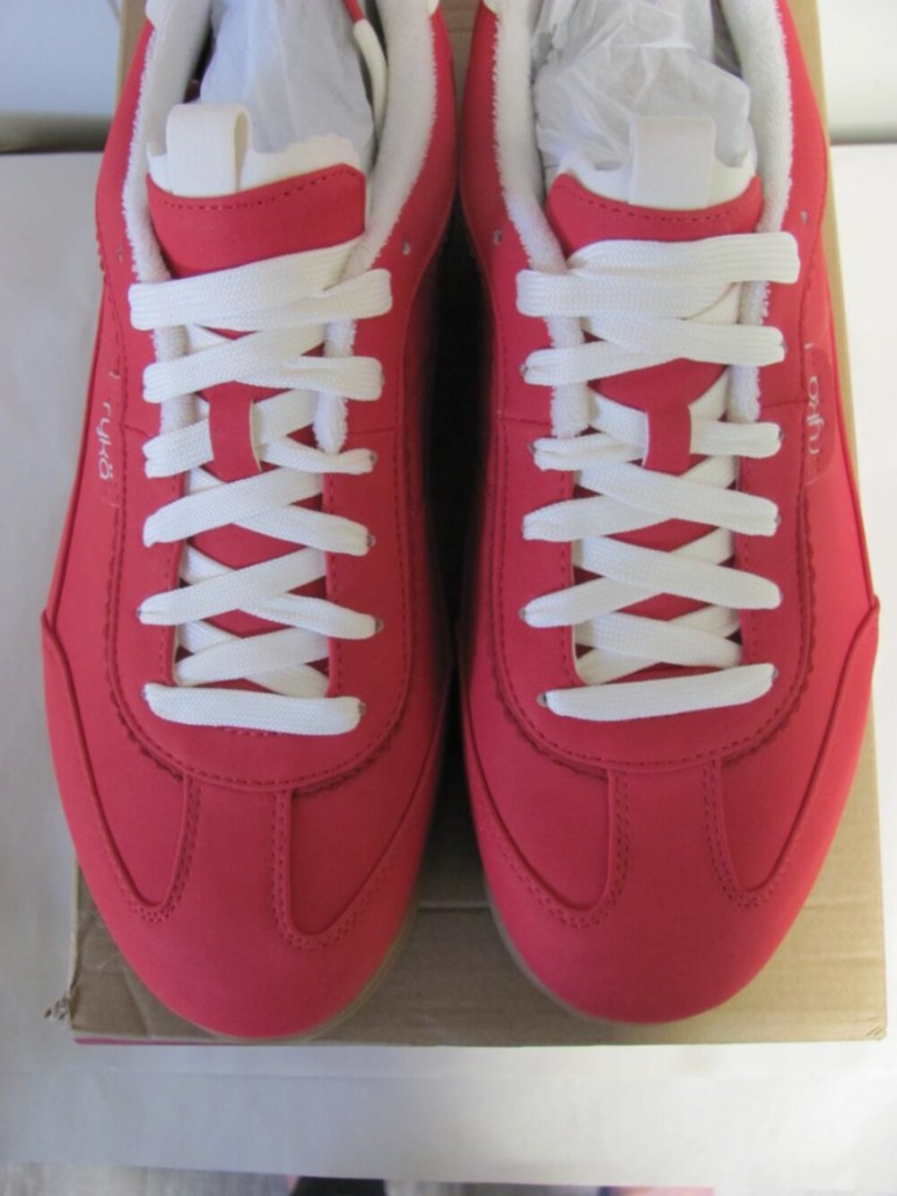 RYKA WOMENS EFFORTLESS TENNIS SHOES RED SALSA NIB - Picture 2 of 14